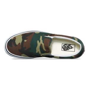 Vans Bayan Kaykay Ayakkabısı Woodland Camo Slip-On Siyah | 90780-675